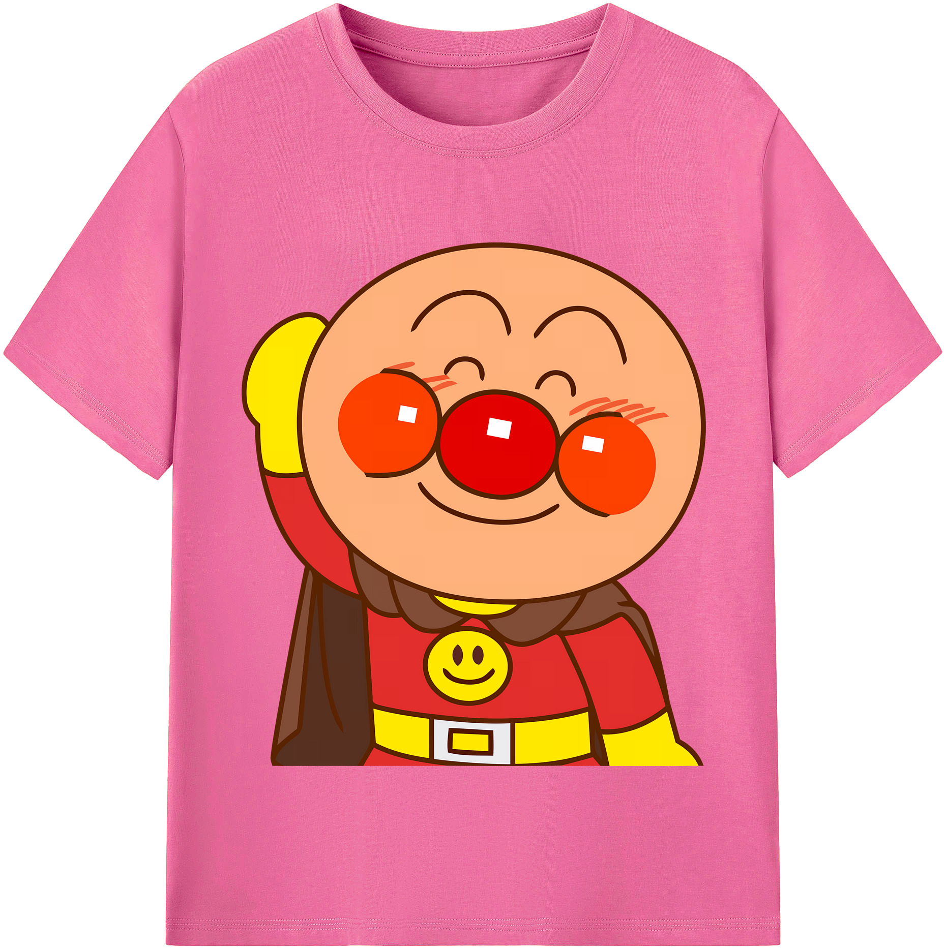 （画像用） アンパンマン Anpanman レディースカジュアルプリントTシャツ（綿100％）